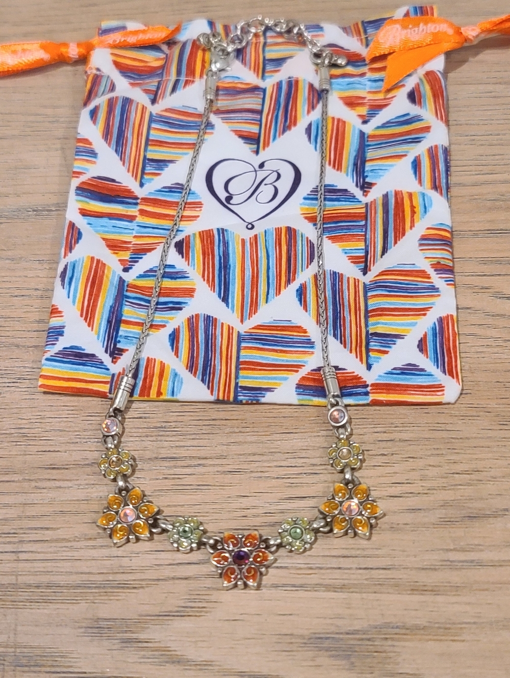 Brighton Garden of Eden Reversible Colorful Enamel & Crystal Rhinestone Necklace - Picture 2 of 7
